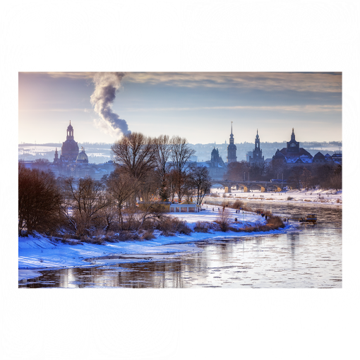 Acryl Board (01605) Blick von der Waldschlößchenbrücke