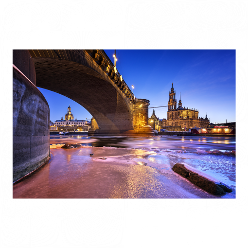 Acryl Board (01608) Eisiger Winterabend