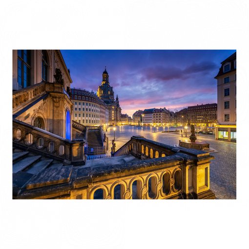 Fotoabzug (01618) Blaue Stunde am Verkehrsmuseum