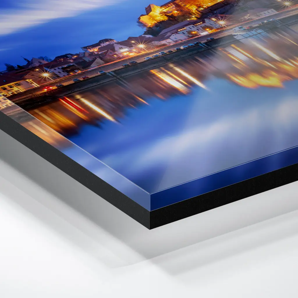 Acryl Board (01623) Albrechtsburg Meißen zur Blauen Stunde – Bild 3