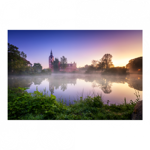 Fotoabzug (01671) Schloss Muskau mit Schlossteich