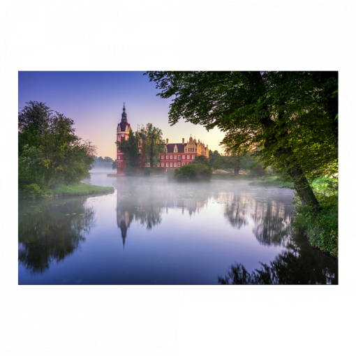 Fotoabzug (01672) Schloss Muskau am Morgen