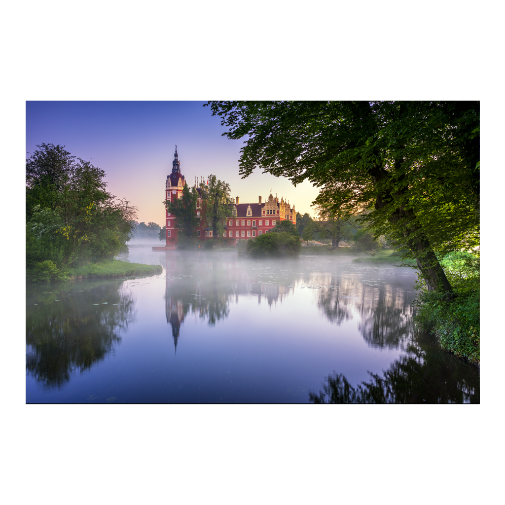 Fotoabzug (01672) Schloss Muskau am Morgen