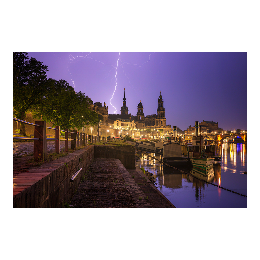 Acryl Board (01706) Gewitter am Terrassenufer