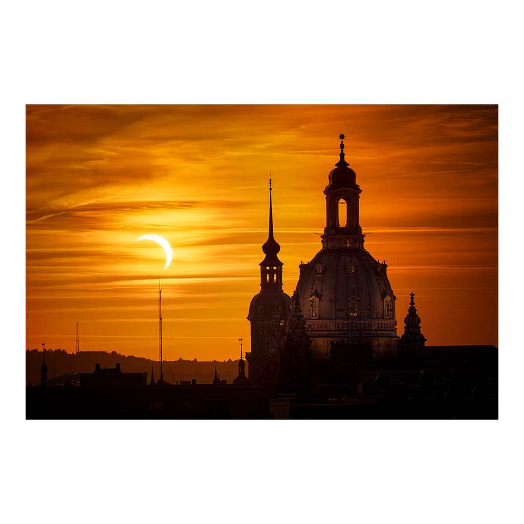 Poster (01720) Sonnenfinsternis Frauenkirche