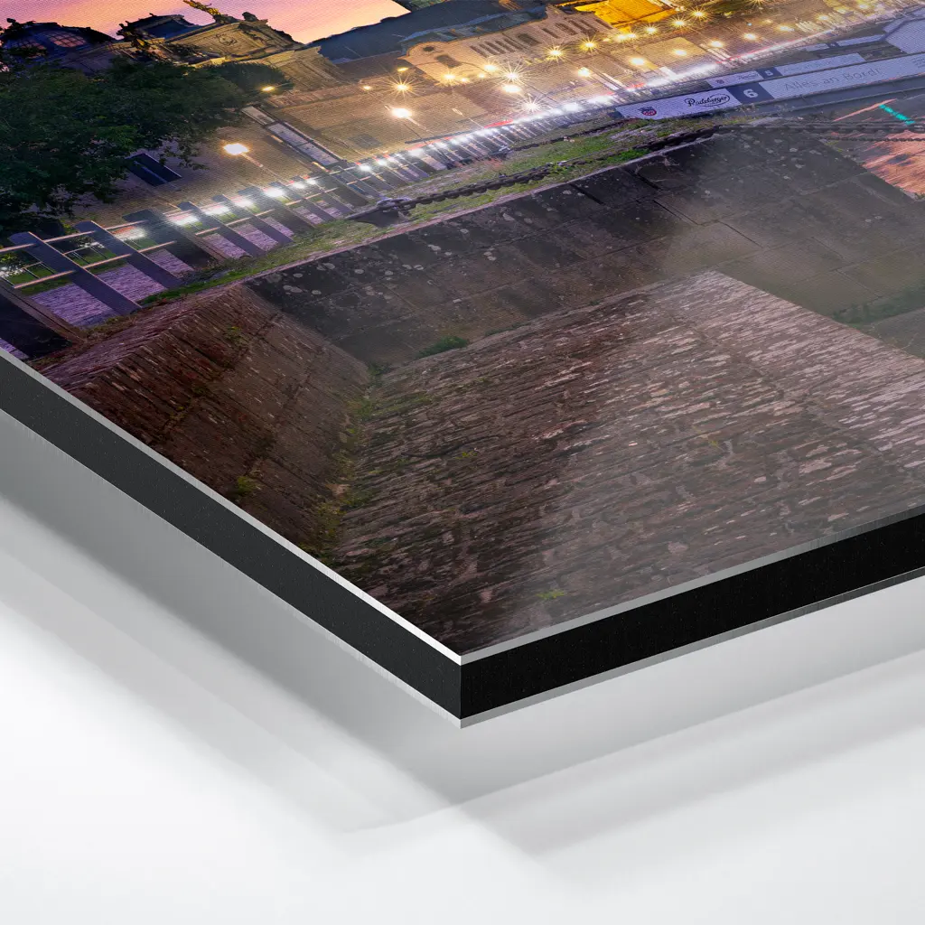 Alu-Dibond (01736) Terrassenufer im Abendrot – Bild 5
