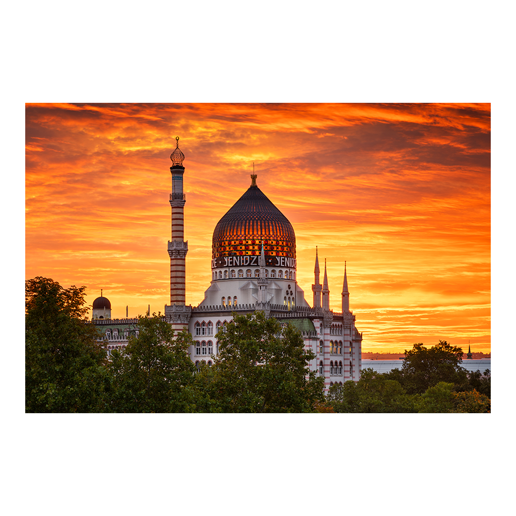 Acryl Board (01740) Yenidze zum Sonnenuntergang