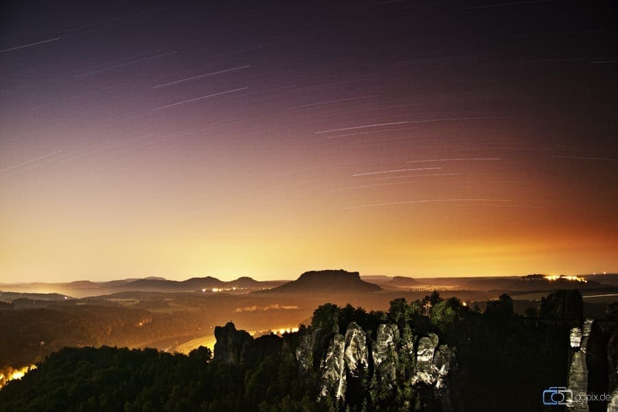 Nachts unterwegs in der Bastei
