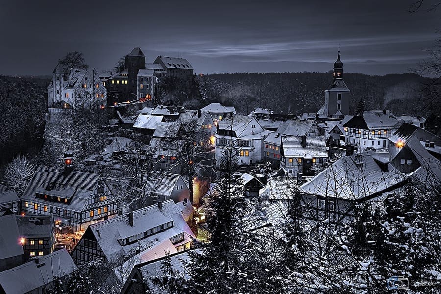 Winterliches Hohnstein