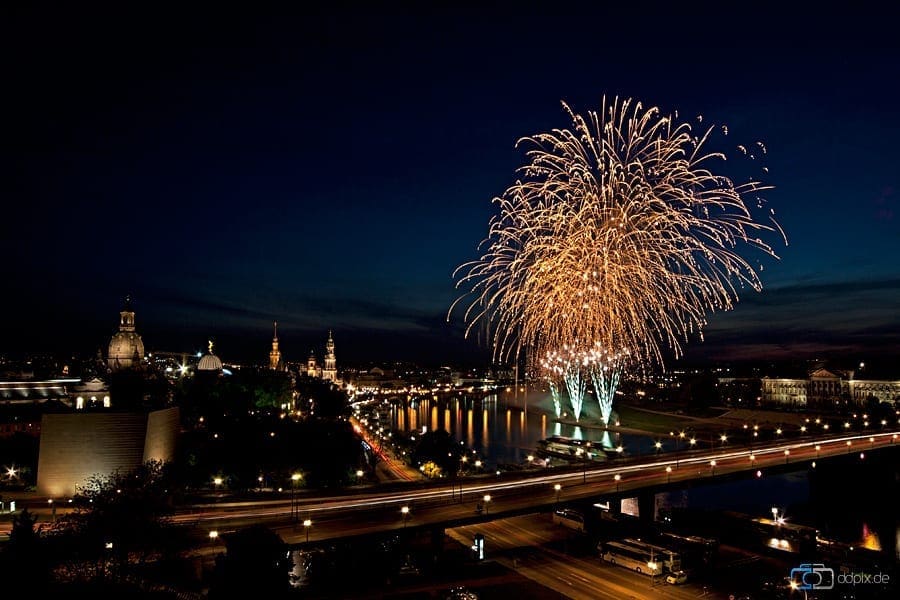 Feuerwerk am 05.05.2011 in Dresden