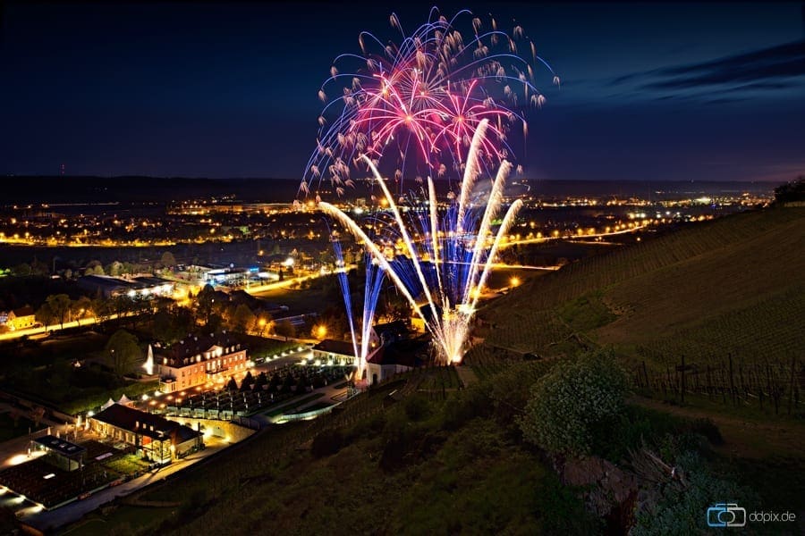 Feuerwerk am Schloß Wackerbarth