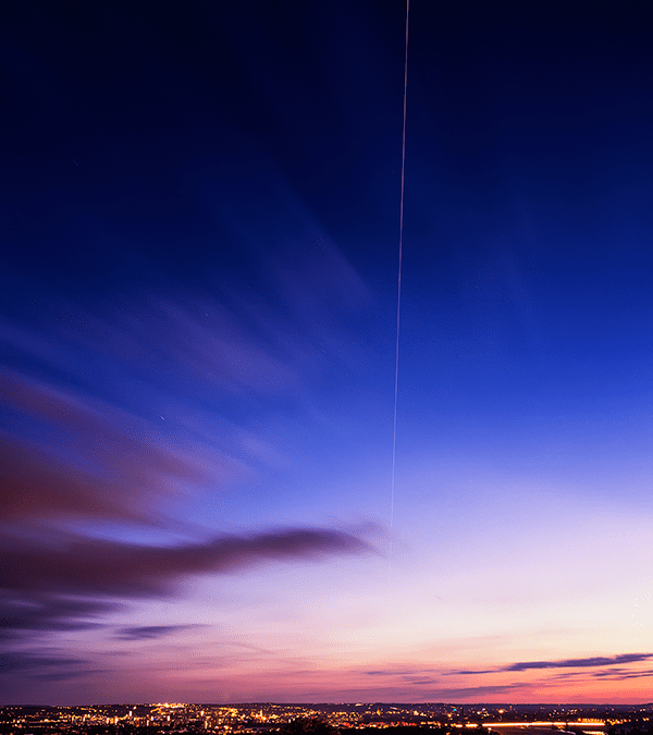 Die ISS über Dresden