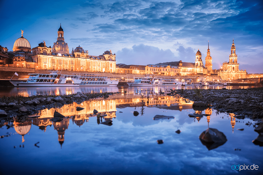 Dresden zur Blauen Stunde