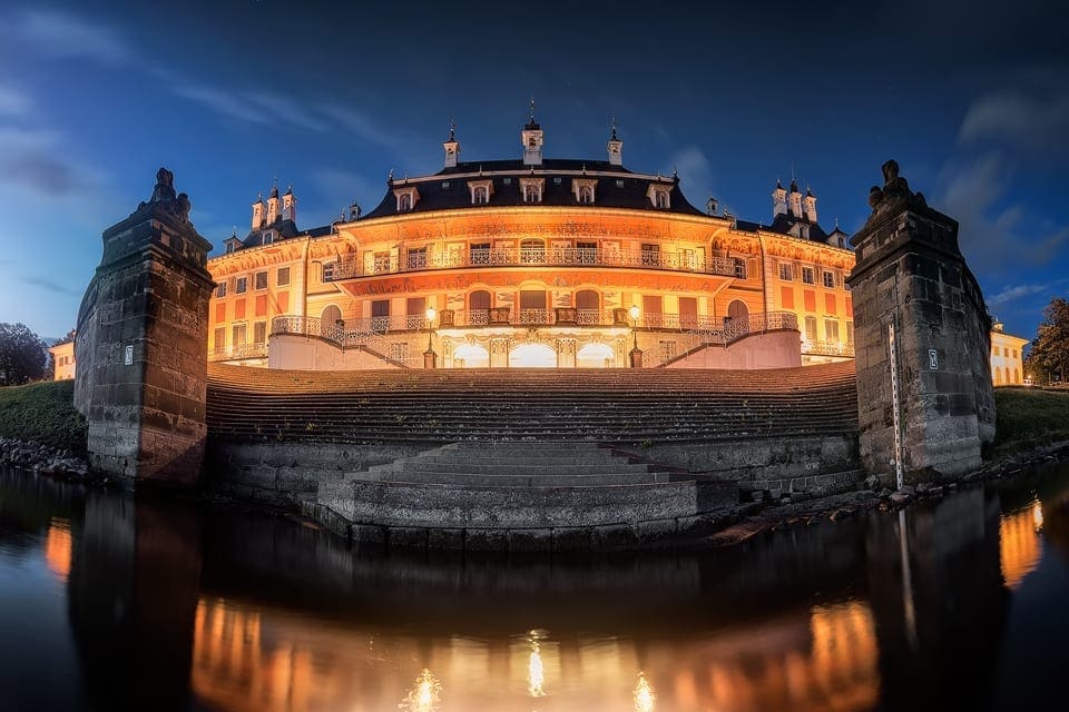 Besonderer Blick auf das Schloss Pillnitz