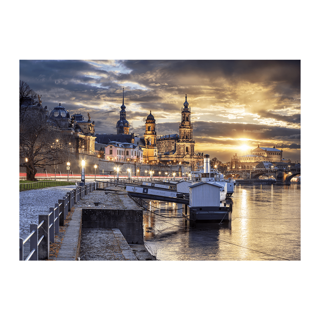 Puzzle (00913) goldenes Terrassenufer