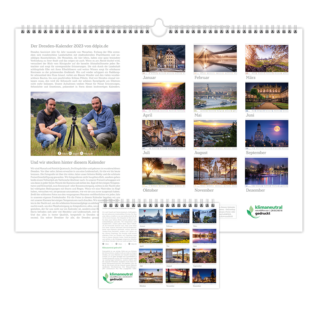 Dresden Kalender 2023  Wandkalender im DIN A3 Format  ddpix.de