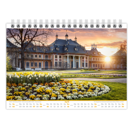 Dresden Tischkalender 2023 April