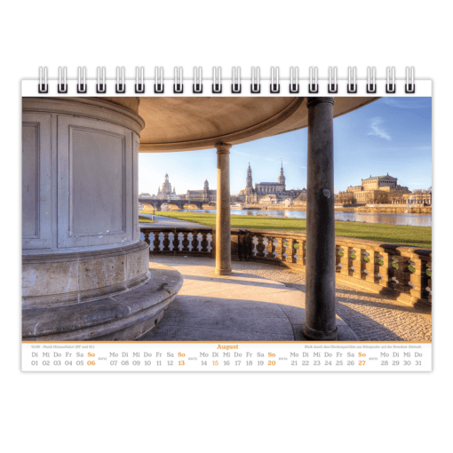 Dresden Tischkalender 2023 August