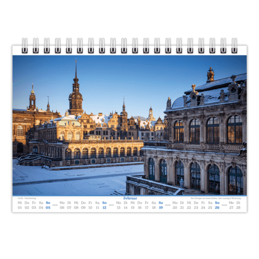 Dresden Tischkalender 2023 Februar
