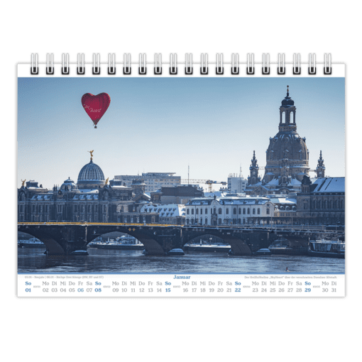 Dresden Tischkalender 2023 Januar