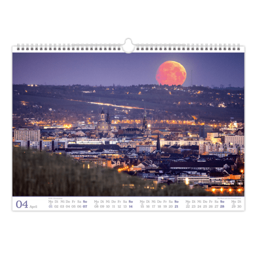 Dresden Kalender 2024 - April Kalenderblatt