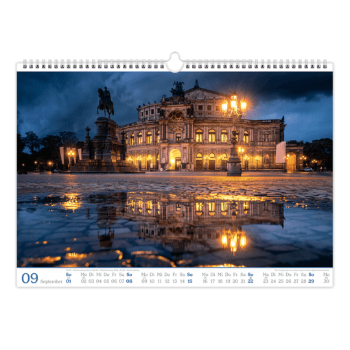 Dresden Kalender 2024 - September Kalenderblatt