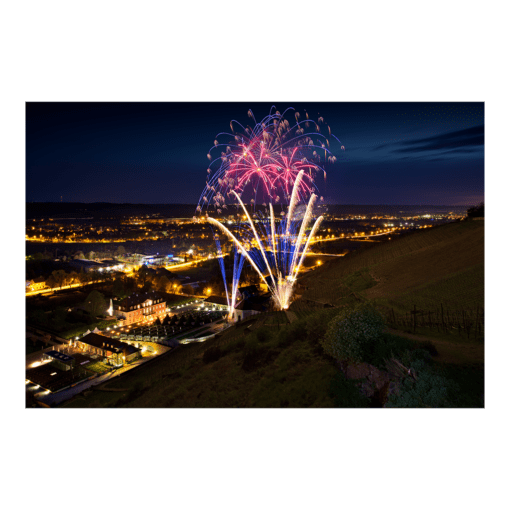Poster (00203) Feuerwerk am Schloss Wackerbarth