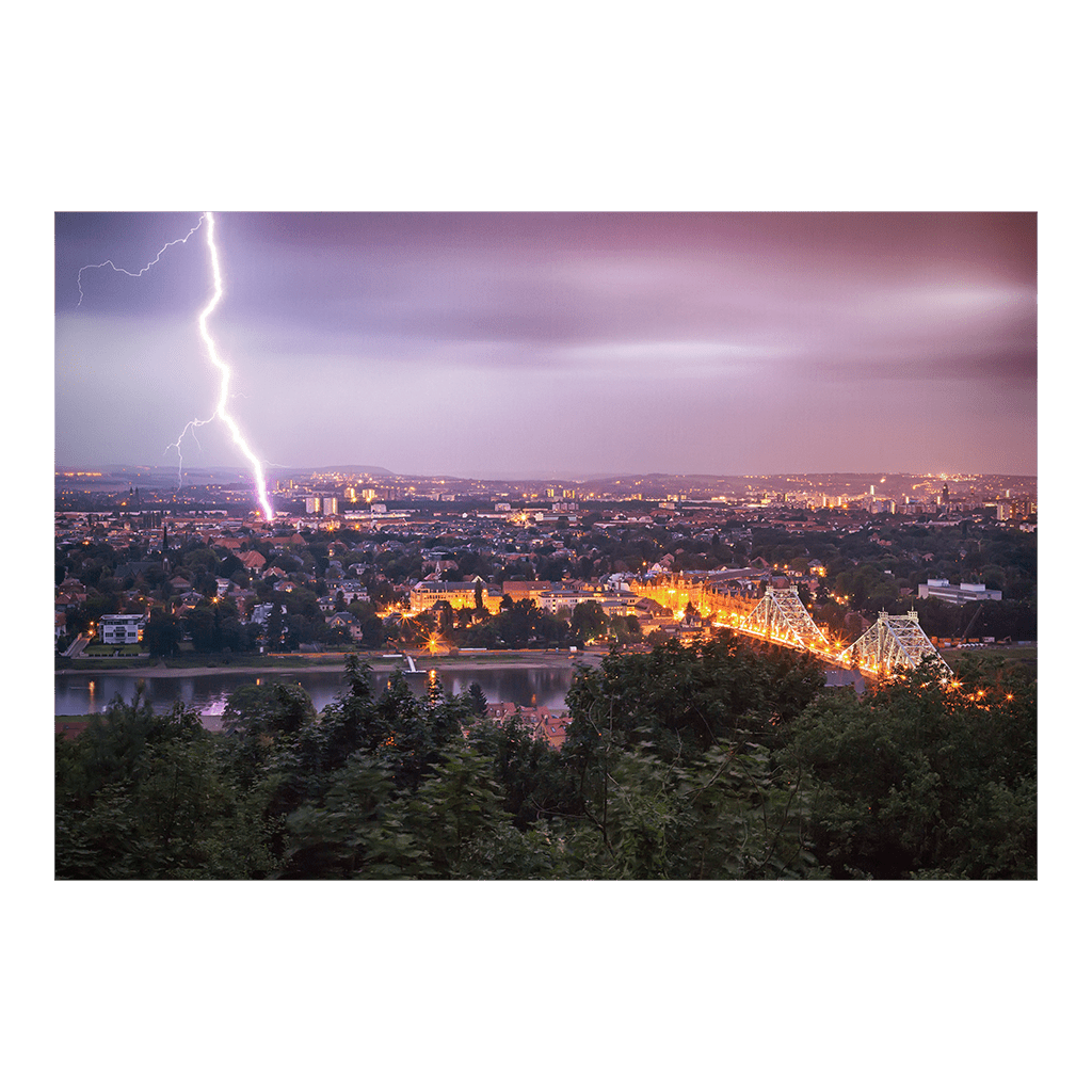 Fotoabzug (00215) Blitzeinschlag