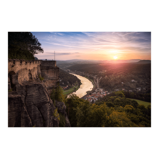Acryl Board (00225) Festung Königstein Aussicht
