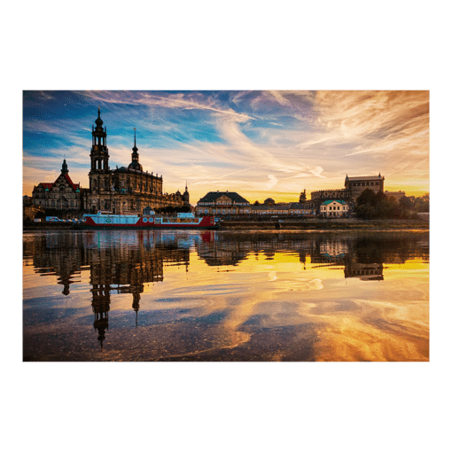 Acryl Board (00226) Dresden am Abend