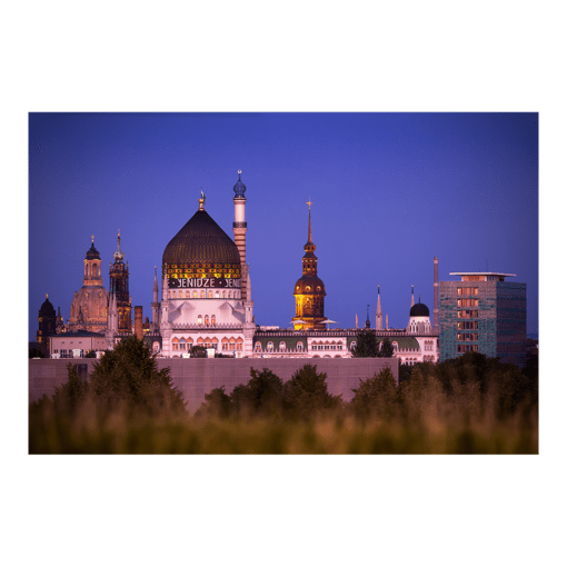 Acryl Board (00260) Yenidze zur Blauen Stunde
