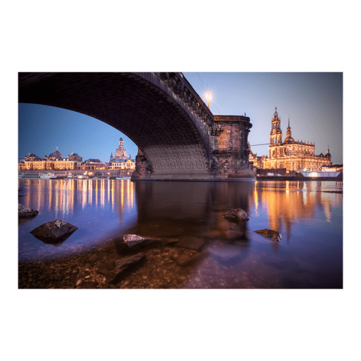 Acryl Board (00263) Unter der Augustusbrücke