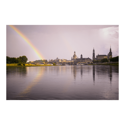 Acryl Board (00326) Regenbogen über Dresden