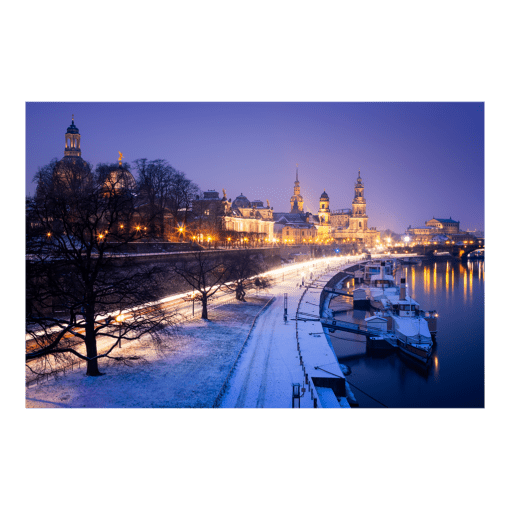 Acryl Board (00349) Terrassenufer im Winter