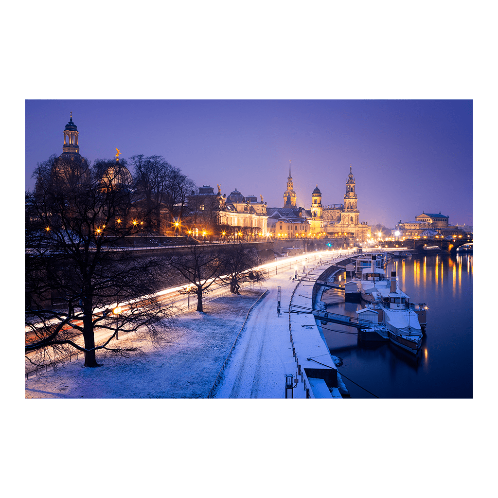 Poster (00349) Terrassenufer im Winter