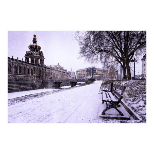 Poster (00350) Dresdner Zwinger im Winter