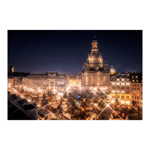 Poster (00395) glitzernder Neumarkt Dresden