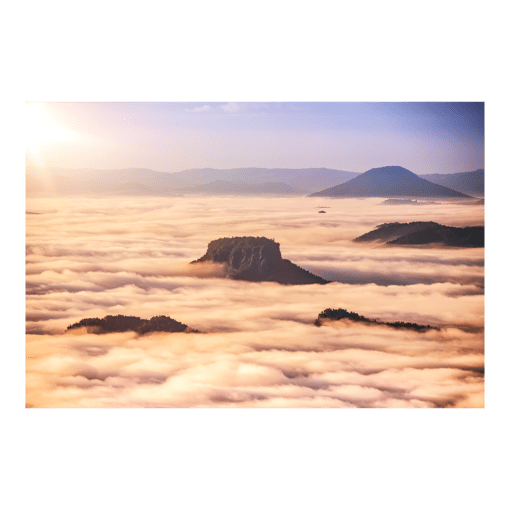 Poster (00412) Sächsische Schweiz im Nebel