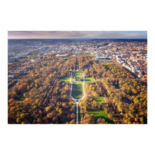 Poster (00454) Großer Garten im Herbst