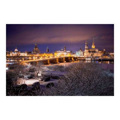 Acryl Board (00483) Dresden Skyline im Winter
