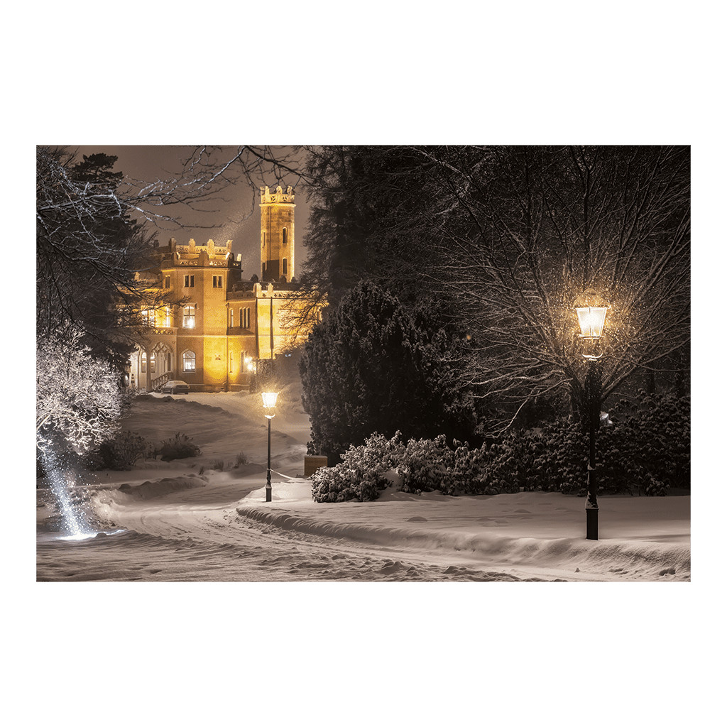 Poster (00488) Schloss Eckberg im Winter