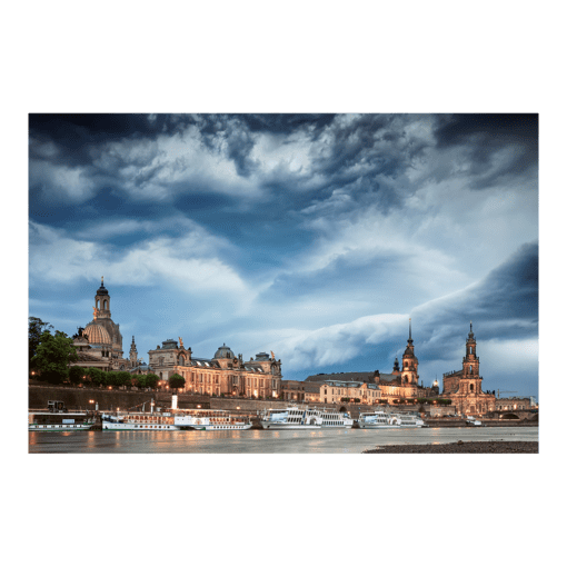Acryl Board (00534) Dresden Skyline im Sturm