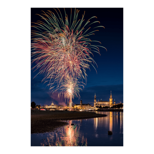 Acryl Board (00547) Feuerwerk am Königsufer