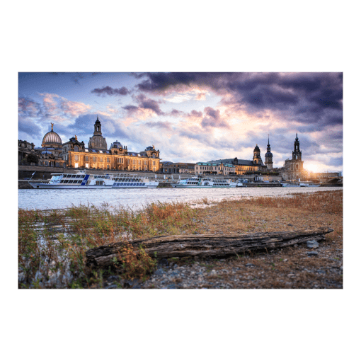 Acryl Board (00563) Dresden Skyline im Sturm