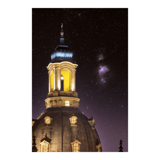 Poster (00574) Orion Nebel mit Frauenkirche