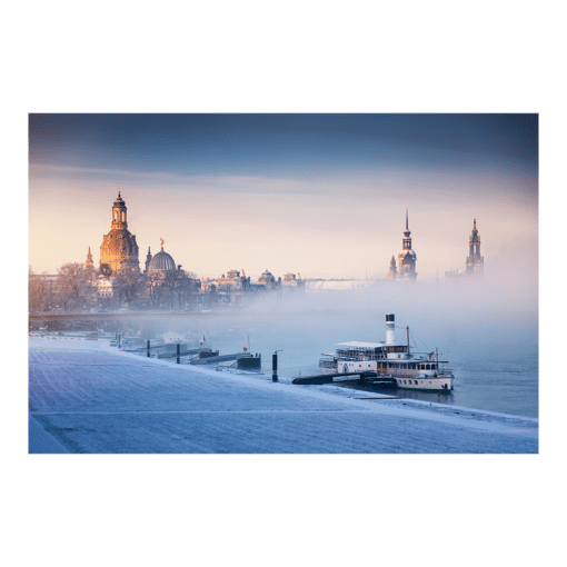 Acryl Board (00586) Dresden Skyline im Winter