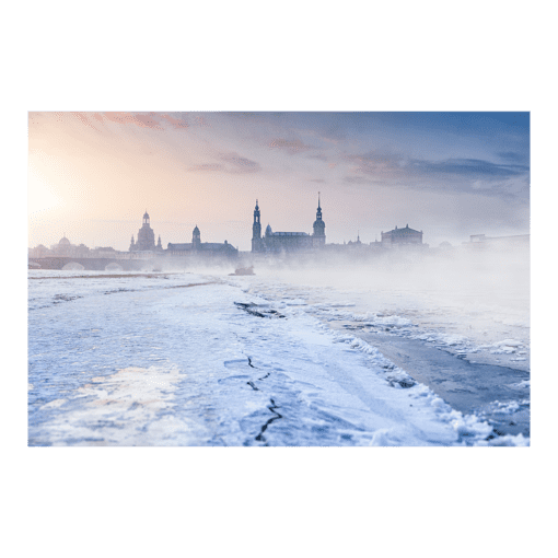 Acryl Board (00588) Dresden Skyline im Winter