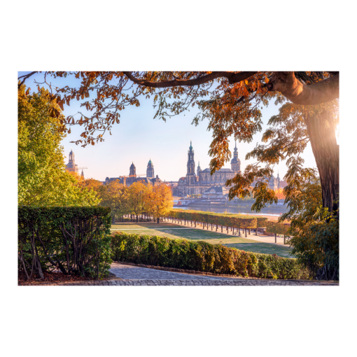Acryl Board (00642) Dresden Skyline im Herbst