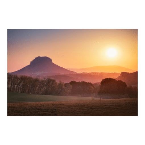 Poster (00643) Sonnenaufgang am Lilienstein