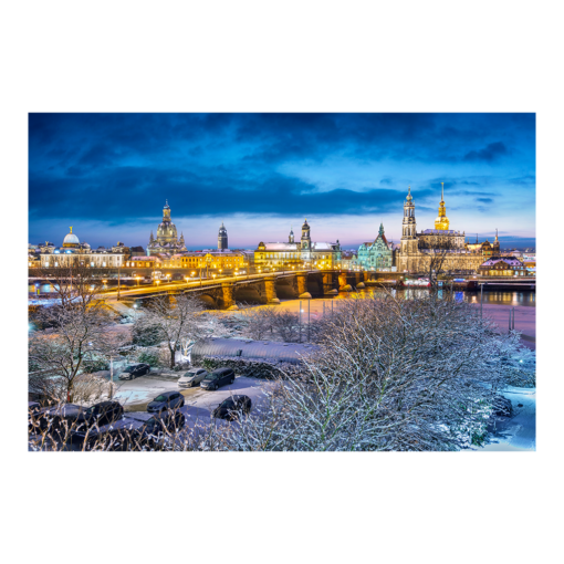 Acryl Board (00658) Dresden Skyline im Winter